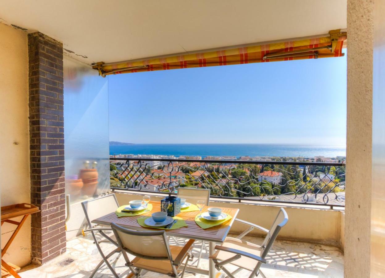 Апартаменты Confortable 3 Pieces Avec Superbe Vue Mer Ницца Экстерьер фото