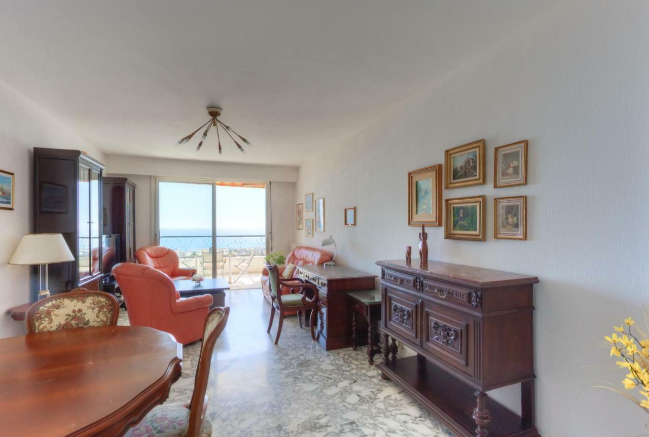 Апартаменты Confortable 3 Pieces Avec Superbe Vue Mer Ницца Экстерьер фото